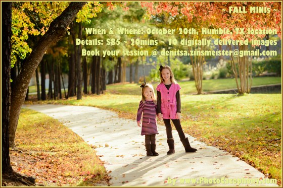 Houston TX Fall Minis Session